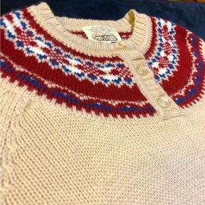 Vintage Acrylic Ladies Ski Sweater Size Large by Sears Jr Bazaar Mint Condition